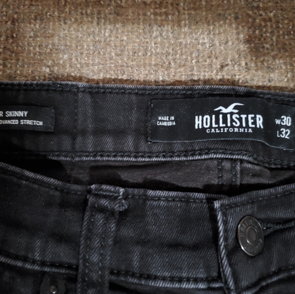 Men's Hollister Black Super Skinny Jeans